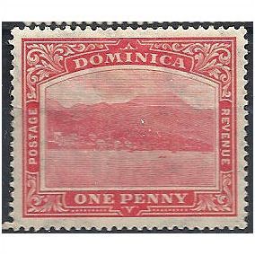 Dominica 1921 SG63 1d Carmine-Red Mounted Mint ..