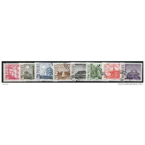 1966 8 different values - #186 fine used (o)