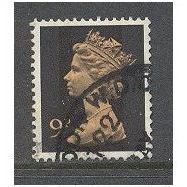 X882 9p Yellow-Orange and Black (2 Bands).Fine Used.14b