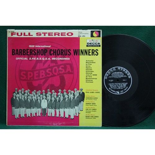 Barbershop Chorus Winners - 1959 Top 5 - DL 78928 - VG+