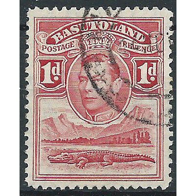 Basutoland 1938 SG19 1d Scarlet Fine Used. ..