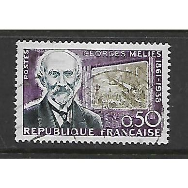 FRANCE 1961 50c GEORGES MELIES BLUE SG 1515 FINE USED#