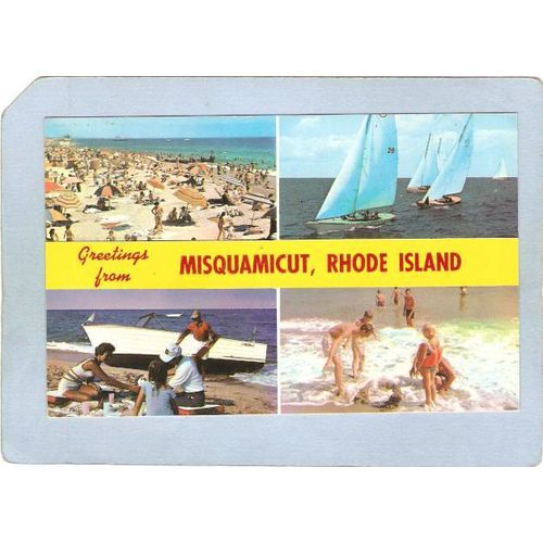 Rhode Island Misquamicut Greetings From Misquamicut Rhode Island~692