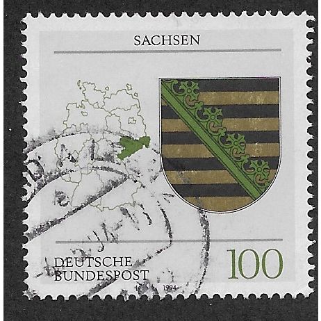 GER 1994 100pf 'SACHSEN' FINE USED (EBID62-969)