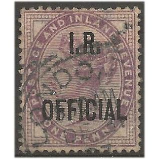 1882 O3 1d Lilac Inland Revenue Official Fine Used . .. .