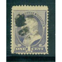 Used 212 1c Benjamin Franklin Just Clears M01489
