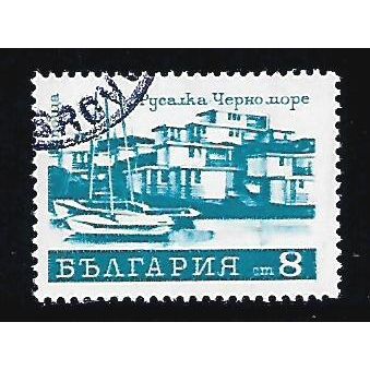 BULGARIA 1970 HEALTH RESORT 8s HARBOUR SCENE BLUE SG 2019 FINE USED