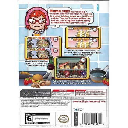 Nintendo Wii - Cooking Mama: Cook Off (2007) *Complete With Case & Instructions*