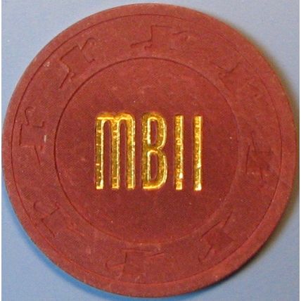 Mississippi Belle II. 25¢ Casino Chip. Clinton, IA. M27.