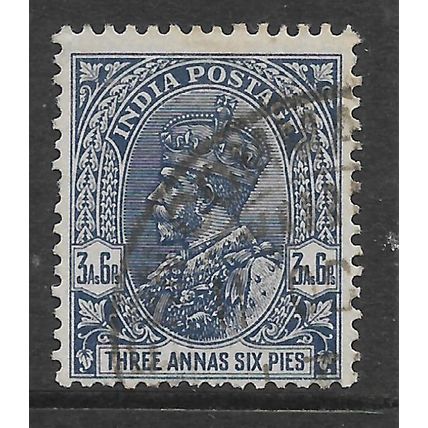 INDIA 1932 3a.6p ULTRAMARIE SG 238 FINE USED#2