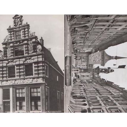 Enkhuizen Westerstraat Paulus Potterstraat Real Photo Postcard