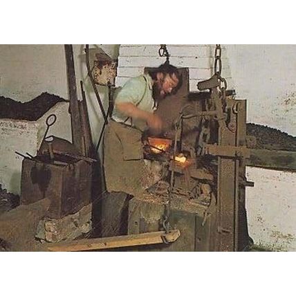 Blacksmith Shoe Chain Bell Maker Ironmonger Vintage Craft Crafts Postcard