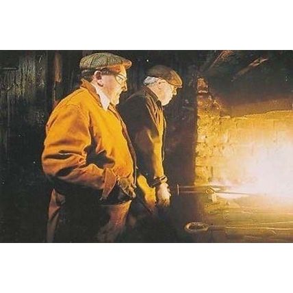Blacksmiths Forge South Wales Factory Worker Labourer Crafts Postcard