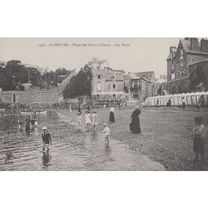 St Servan Plage Des Fours A Chaux Antique French Postcard