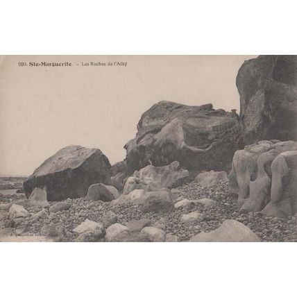 Ste Marguerite Les Roches De L'Ailly French France Antique Postcard
