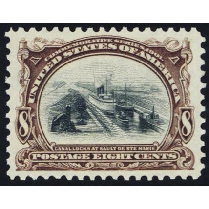298, Mint NH 8¢ XF Centering - Very Fresh! * Stuart Katz