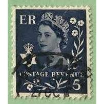 GB 1958 Ireland 5d blue SG10