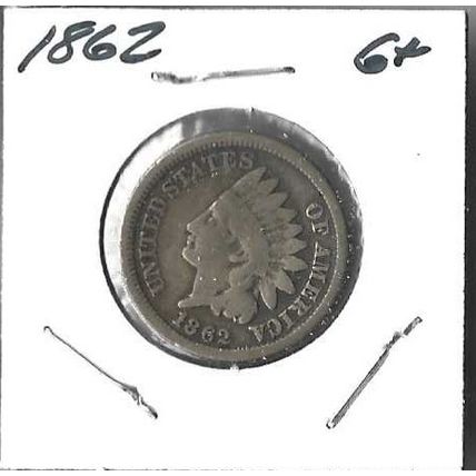 1862 US Indian Head Cent G/VG