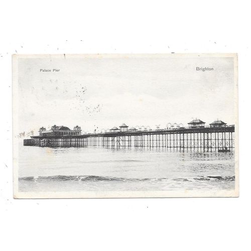 NICE PRINTED POSTCARD OF PALACE PIER BRIGHTON SUSSEX (1251) POSTED 1904