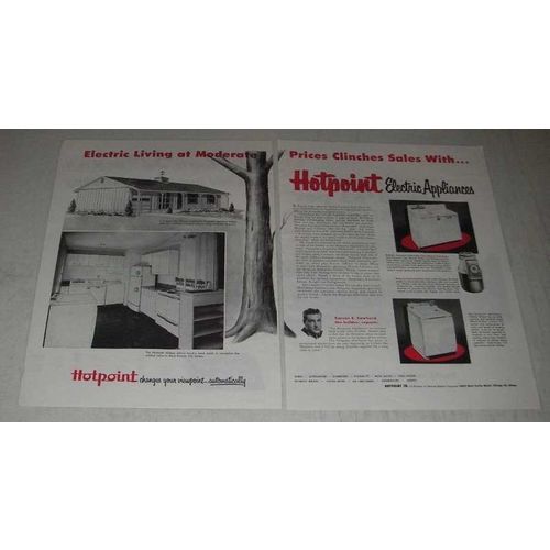 1954 Hotpoint Automatic Dishwasher-Sink Ad