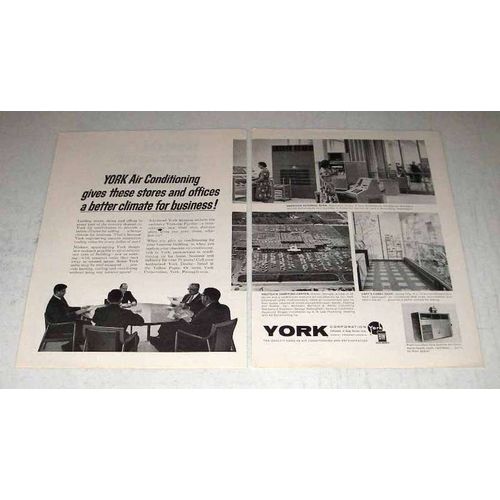 1964 York Air Conditioning Ad - Stores and Offices