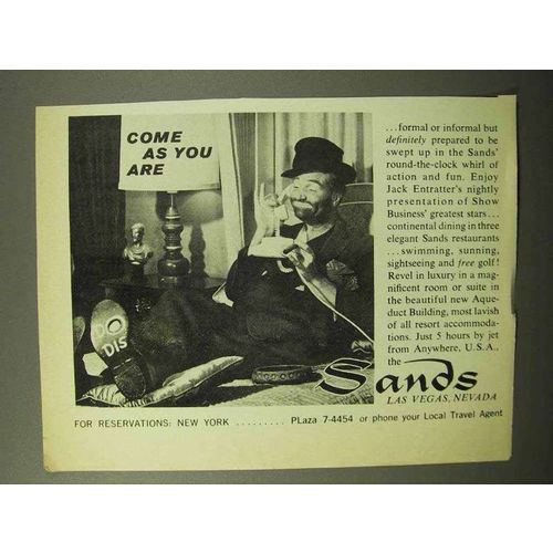 1964 The Sands Las Vegas Ad - Come As You Are