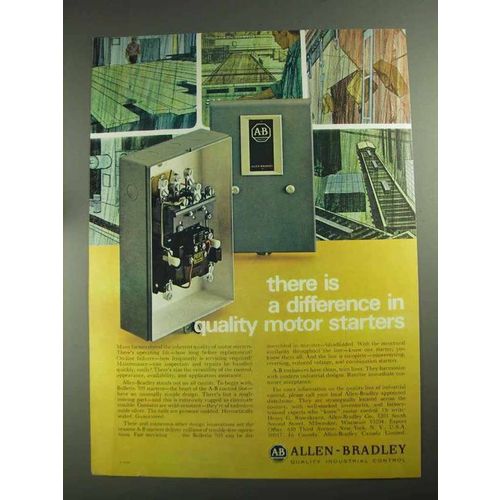 1968 Allen-Bradley Bulletin 709 Starters Ad - Quality