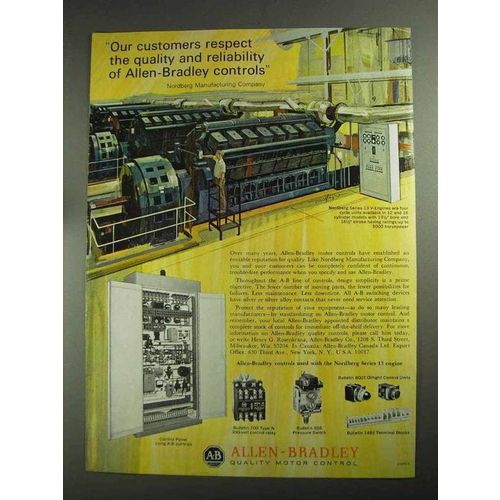 1968 Allen-Bradley Controls Ad - Customers Respect