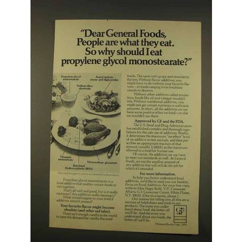 1976 General Foods Ad - People Are What they Eat