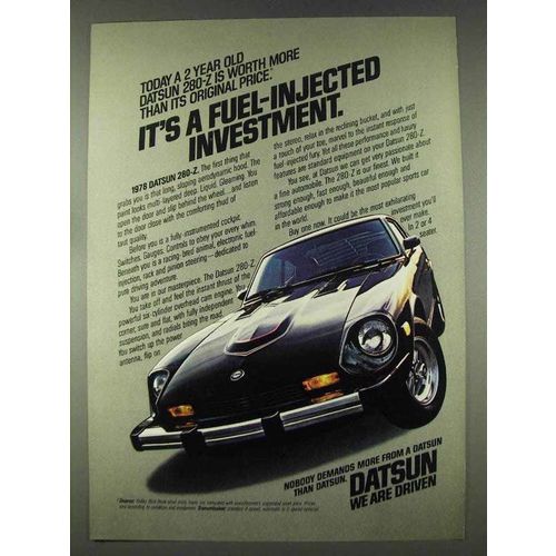 1978 Datsun 280-Z Ad - Fuel-Injected Investment
