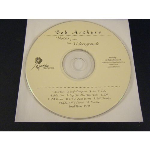 Notes from the Underground * by Bob Arthurs (CD, May-1999, Zinnia Records)