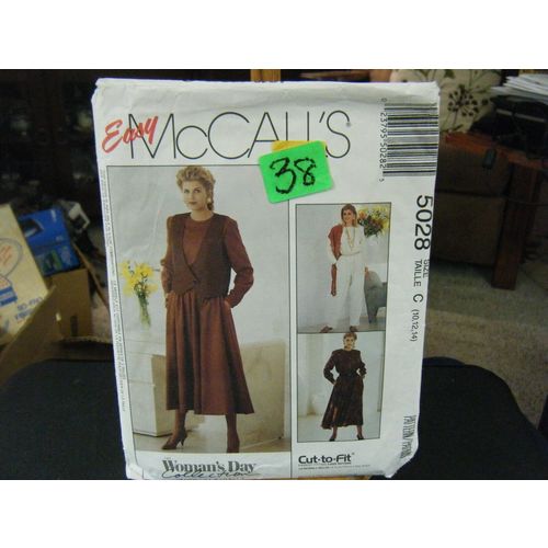 McCall's 5028 Misses Vest, Jumpsuit & Dress Pattern - Size 10/12/14 Bust 32.5-36