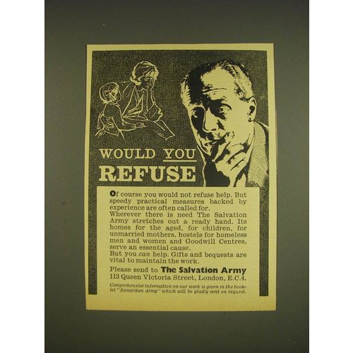 1963 The Salvation Army Ad - Would you refuse