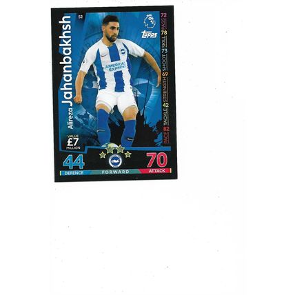 Match Attax 2018/19 52 Alireza Jahanbakhsh Brighton & Hove Albion