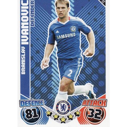Match Attax 2010/2011 112 Branislav Ivanovic Chelsea