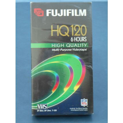 1 Sealed FujiFilm High Quality HQ-120 VHS Recording Tape Sealed