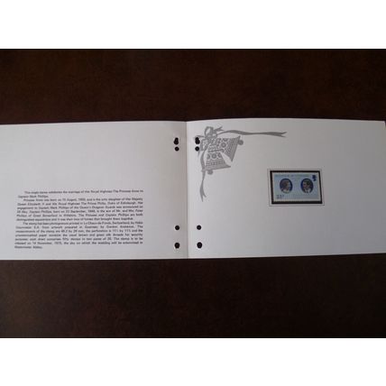Guernsey 1973 Royal Wedding Princess Anne Presentation Pack stamp Royalty