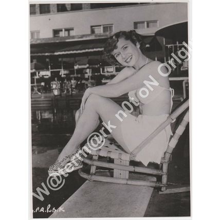Mary Frances (Debbie) Reynolds Miss Burbank 1948 Publicity Photograph.