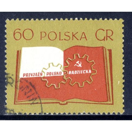 POLAND 1956, Polish-Soviet Friendship, 60 G, USED