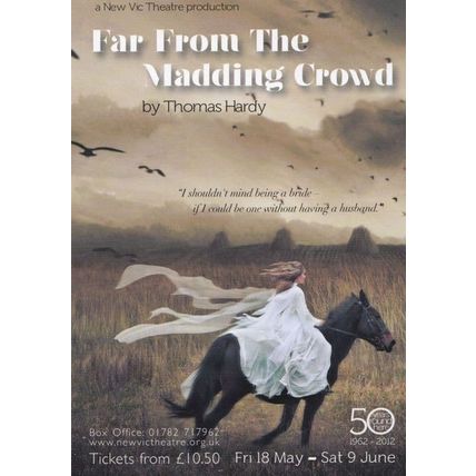 Far From The Maddening Crowd New Vic Theatre Gala Poster Postcard Style Card