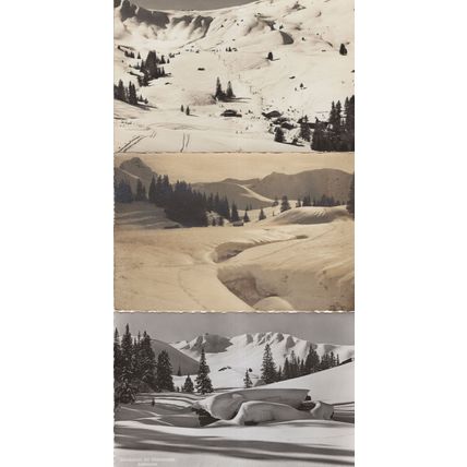 Winter Wonderland In Adelboden Switzerland 3x Old Postcard s