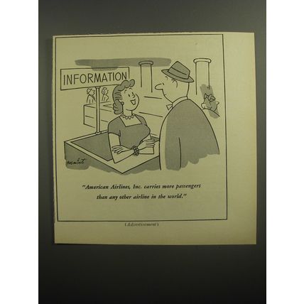 1956 American Airlines Advertisement - Information