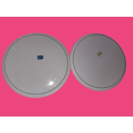 Two (2) Vintage Disneyland Walt Disney 11" Mickey Mouse Metal Tin Plates