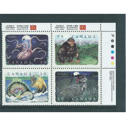 canada stamps mnh 1990 sg1400 sg 1400 legendary creatures