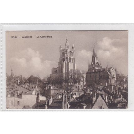 Lausanne Cathedrale Switzerland Postcard unused VGC