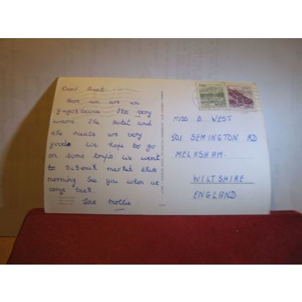 multiview, SIBENIK, CROATIA.. .. used postcard 1982 postmark #