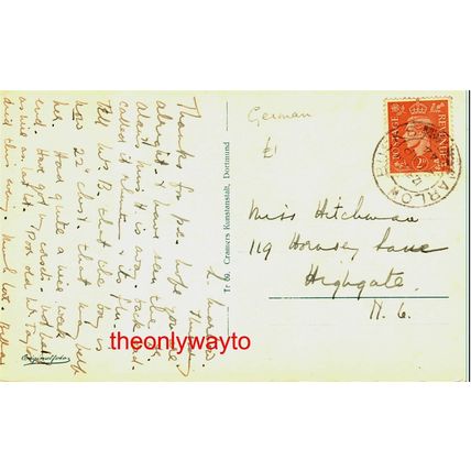 Trier Igeler Saule (Roman Monument), Germany, Cramers Postcard, 1944