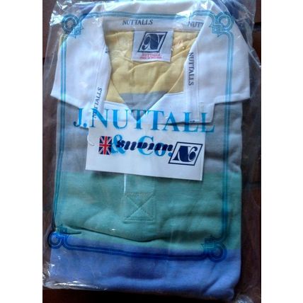 Vintage J Nuttall & Co Rugby Hoop Shirt Top New Size 34" - 36" ( S )