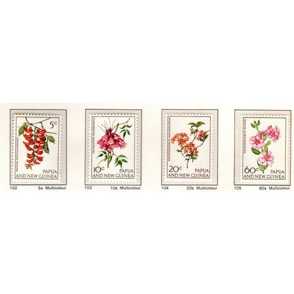 Papua New Guinea ASC 102-05 1966 Flowers, Mint Never Hinged