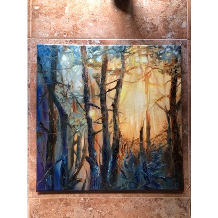Oil Painting Forest Landscape Trees Wall Art
